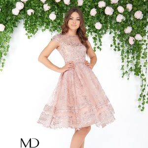 MacDuggal Tea Length Party Dress